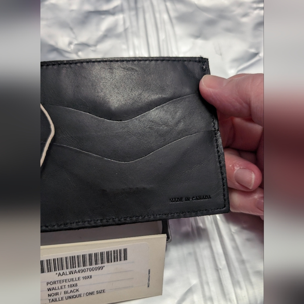 Nwt M0851 Mens Genuine Leather Bi Fold Wallet In Original Box ☑️ - Picture 4 of 12